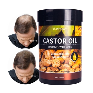 Masque capillaire à l'huile de ricin naturelle biologique - Product Image 1