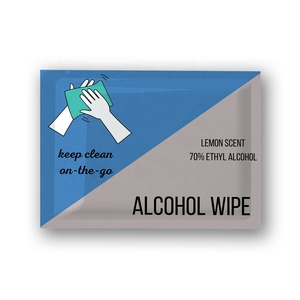<span class=keywords><strong>Lingettes</strong></span> alcoolisées <span class=keywords><strong>individuelles</strong></span> avec emballage personnalisé - Product Image 4