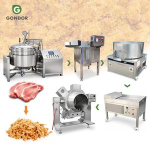 Máquina para Hacer Hilo de Carne de Pollo y Pescado, Hilo de Carne Seca para Asar, Hilo de Carne para Saltear, Línea de Producción - Product Image 1