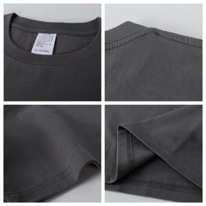 เสื้อยืดคอตตอนถักเนื้อหนัก 230 กรัม 100% ระบายอากาศได้ดี ทรงโอเวอร์ไซส์ ไซส์พลัส คุณภาพสูง เสื้อยืดลำลองผู้ชายสั่งทำพิเศษ - Product Image 3