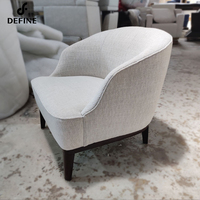 Meubles de salon d'hôtel modernes en tissu rembourré canapé de loisirs à siège unique fauteuil de salon dans la salle de réunion de la chambre à coucher