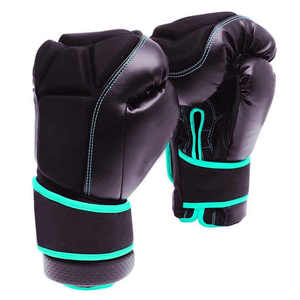 Guantes de boxeo de artes marciales con soporte de agarre mejorado de calidad profesional, guantes de entrenamiento de Material PU impermeables - Product Image 4