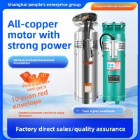 Pompes de fontaine submersibles électriques QSP en acier inoxydable 304, 380V, 7,5 CV, OEM, haute pression, haut débit, pour aménagement paysager et rocaille