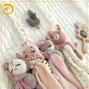 Nuovo design musulmano coniglietto soffice coperta di sicurezza asciugamano per bambini uncinetto carino uncinetto uncinetto regalo imbottito per neonato - Product Image 6