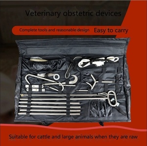Ensemble d'instruments obstétricaux vétérinaires de 20 pièces en acier inoxydable, kit de naissance pour bovins, outils de chirurgie animale - Product Image 4