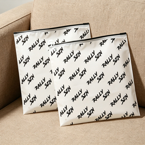 Custom Recyclable CPE Zipper Bags | Frosted Self Seal Clothing Packaging for Apparel <b>Garments</b> - Product Image 5