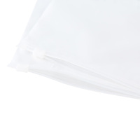 Sacs d'emballage transparents personnalisés en plastique pour chemises, sacs réutilisables givrés avec logo et fermeture éclair pour costumes, vêtements et sacs Ziplock à glissière