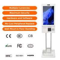 Quiosco de Pago Autoservicio de Pared con Pantalla Táctil, Función SDK, Pago POS/QR, Carcasa Metálica, Impresora