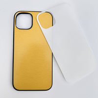 TPU + PC 2D Sublimation Blanks DIY Housse de téléphone en verre trempé antichoc pour 13
