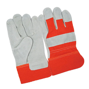 قفازات صناعية بفتحة رمادية زرقاء شرائط مزدوجة للعمل على راحة اليد - Product Image 6