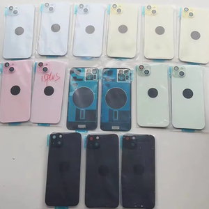 Vetro Posteriore con Cornice, Piastra Metallica e Anello Magnetico Integrati per iPhone 15 - Ricambi per Riparazione Telefoni Cellulari - Product Image 1