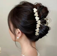 Pinces à cheveux de grande taille pour un volume capillaire abondant. Pinces à cheveux haut de gamme de style coréen pour accessoires capillaires.