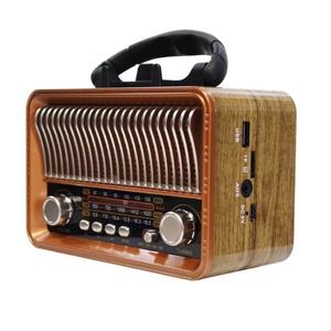 <span class=keywords><strong>Radio</strong></span> Retro Clásica FM/AM/SW, Receptor de <span class=keywords><strong>Radio</strong></span>, Altavoz, Reproductor de Música MP3, USB/Tarjeta TF/AUX, Batería Recargable - Product Image 3