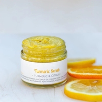 Gommage exfoliant au curcuma pour le visage et le corps à la vitamine C, au sucre et au miel, gommage vaginal Yoni, gommage corporel au curcuma