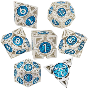 Vente en gros de dés creux en métal Jeu du MDN Jeu de dés de rôle Donjons et Dragons Ensemble de dés en métal <span class=keywords><strong>RPG</strong></span> et Pathfinder - Product Image 2