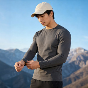Camisetas de <span class=keywords><strong>lana</strong></span> <span class=keywords><strong>merino</strong></span> para hombre, talla grande, con pedrería, modelo en blanco, personalizadas, para entrenamiento, Polo, nuevas, <span class=keywords><strong>250</strong></span> Skirt Workout - Product Image 5