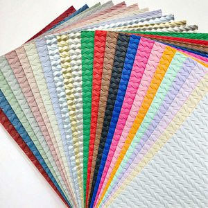 Cuir synthétique non tissé de couleur unie 0,8 mm résistant à l'abrasion, <span class=keywords><strong>PU</strong></span> gaufré tendance pour sacs et usage décoratif - Product Image 3