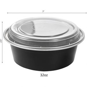 32 Oz Disposable Food <b>Containers</b> BPA Free Microwavable Food Grade PP Plastic <b>Container</b> with Lid - Product Image 2