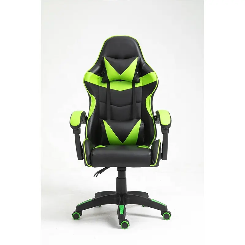 Трава зеленого чая ПУ кожа игровое кресло изготовленным на заказ логосом современного дизайна, кресло для геймера для компьютера или игровой кресло Giovanni для зеленый sillas