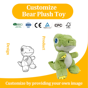 Nouvelle Peluche Créative <span class=keywords><strong>Dinosaure</strong></span> Vert Tyrannosaurus Rex, Coussin <span class=keywords><strong>Dessin</strong></span> <span class=keywords><strong>Animé</strong></span> Petit <span class=keywords><strong>Dinosaure</strong></span>, Cadeau Unisexe en Polyester et Coton PP, Vente en Gros - Product Image 1