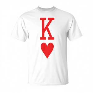 Camiseta de pijama a juego para parejas King Of Hearts y Queen Of Hearts - Product Image 2