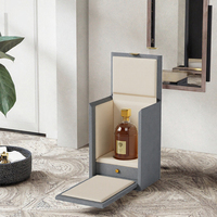Boîte à rabat magnétique rigide avec logo personnalisé, emballage en carton beige avec insert pour parfum, montre, coffret cadeau, vente en gros
