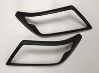 Kit de couverture de phare complet de couleur chromée noire de haute qualité pour Np300 Navara 2021-24