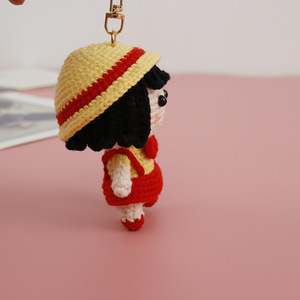 Porte-clés en crochet fait main personnalisé, accessoire de sac, amigurumi en crochet, jouet en peluche mignon de dessin animé <span class=keywords><strong>Momoko</strong></span> - Product Image 3