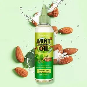 Minyak penumbuh rambut Almond manis Perawatan Kulit Kepala produk rambut Almond Mint untuk rambut dan kulit kepala