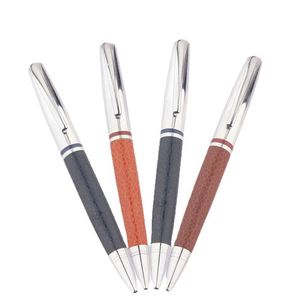 Custom Logo Executive 1.0 mm Fine Writing Business Ballpoint <b>Pen</b> High Quality Leather Metal Signature <b>Pen</b> Business Gift - Product Image 4