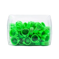Clip ouvert Petit Pigeon Moineau Finch Perroquet Canari Anneau Stock 10 Couleurs 8mm Homing Bird Tag Anneau