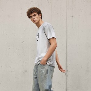 Q.<span class=keywords><strong>J</strong></span>.STAGE Streetwear Personalizzato OEM DTG Ingrosso T-shirt Senza Maniche Pesanti Estive Stile Casual Ampio 100% Cotone Fantasia - Product Image 2