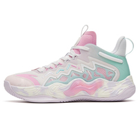 Chaussures de basket-ball pour hommes aux couleurs claires jaune et rose, design jeune, chaussures de sport de basket-ball, Zapatos De Baloncesto Para Hombre