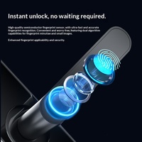 Cerradura Inteligente para Puerta de Madera con Huella Dactilar y Contraseña Z17 TTLock Tuya, con Tarjeta de Acceso, Nube y Tarjeta de Memoria, Desbloqueo para Seguridad del Hogar