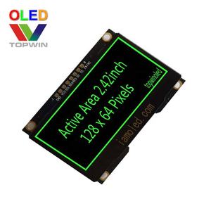 2.42'' 2.42 inci 128x64 piksel modul rakitan oled warna kuning TW28641240E01 SSD1309 IIC/I2C SPI papan PAB kecil - Product Image 4