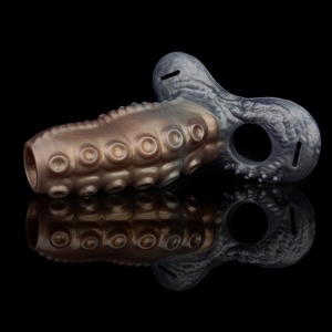 Venta al por mayor: Funda de pene hueca con correa de pulpo, extensor de pene, anillo para pene, funda para pene, juguetes sexuales masculinos para adultos - Product Image 5