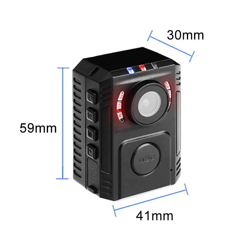 Enregistreur de caméra vidéo, écran LCD 1080P, caméra de tableau de bord du véhicule, capteur G, enregistrement en boucle, corps de mouvement, caméra portée