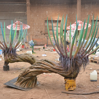 Arbres et fleurs artificiels bioluminescents personnalisés, fleurs luminescentes simulées écologiques pour la décoration intérieure du jardin