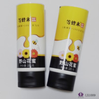 LIXIN/OEM LX10090 Guangdong de qualité alimentaire PCR plastique cosmétique fleur de montagne sauvage Honeytube avec différents couvercles de tubes