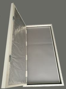 Fengze personalizado profesional blanco independiente Stealth ático apartamento Hotel gran conducto pared fuego cerradura Panel de Acceso puerta - Product Image 2