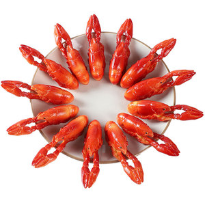 Restaurant Ornament Night Market Food <strong>Stalls</strong> Faux Food Model Artificial Cooked Crayfish Dish for <strong>Decoration</strong> - Product Image 1