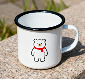 Chirpy Chick Duo smalto tazza simpatico cartone animato animale eco-friendly portatile tazza da campeggio per bambini - Product Image 4