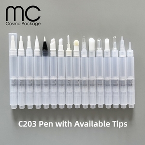 C203 OEM - Bolígrafo <span class=keywords><strong>de</strong></span> Plástico Suave y Resistente, Negro Mate, <span class=keywords><strong>de</strong></span> 3 ml, para Limpieza <span class=keywords><strong>de</strong></span> Joyas, Pincel para Labios, Corrector - Product Image 4