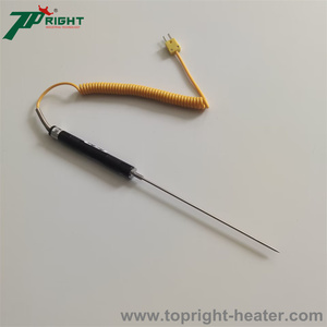 <span class=keywords><strong>Sonde</strong></span> de thermocouple de type K pour usage industriel avec poignée de connexion, longueur 100 mm - Product Image 3
