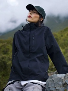 Veste coupe-vent de mode pour les sports de plein air <span class=keywords><strong>Windrunner</strong></span> à capuche à séchage rapide imperméable et coupe-vent avec fermeture à glissière - Product Image 2