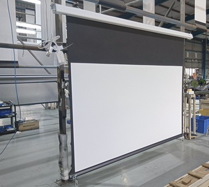 Pantalla de Proyección Motorizada de PVC de Alta Calidad de 72-150 Pulgadas 16:9 con Control Remoto para Proyecciones de Películas en Paredes y Techos del Hogar - Product Image 6