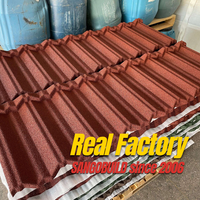 Genteng Metal Berlapis Batu Warna Kustom Lebanon Turki 50 Tahun Garansi, Mudah Dipasang, Material Atap Konstruksi