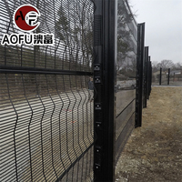 358 clôture anti-escalade et porte de jardin épaissie anti-pourriture clôture agricole extérieure durable panneaux de clôture en maille de haute sécurité avec poteau