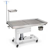 Table d'opération vétérinaire XY ACS01 avec plateau en acier inoxydable 304, réglage électrique de la hauteur et fonction de chauffage pratique