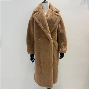 Vendita diretta in fabbrica giacca da <span class=keywords><strong>donna</strong></span> nuova moda tinta unita Cashmere lunga lana <span class=keywords><strong>Trench</strong></span> <span class=keywords><strong>donna</strong></span> - Product Image 4
